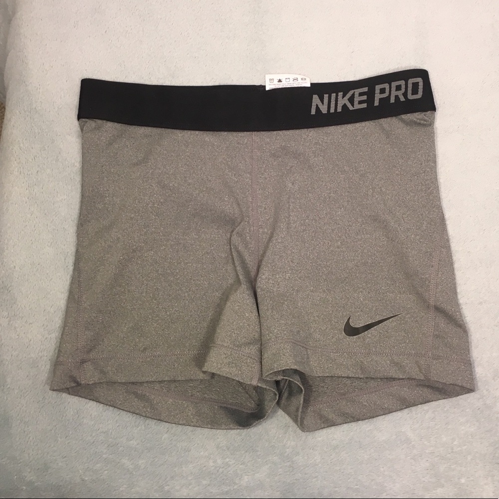 Grey Nike Pro 3” Spandex [Size M]